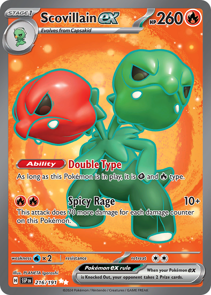 Surging Sparks Scovillain ex #216/191