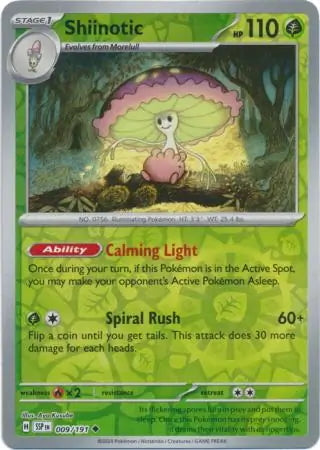 Surging Sparks Shiinotic #9/191 reverse holo
