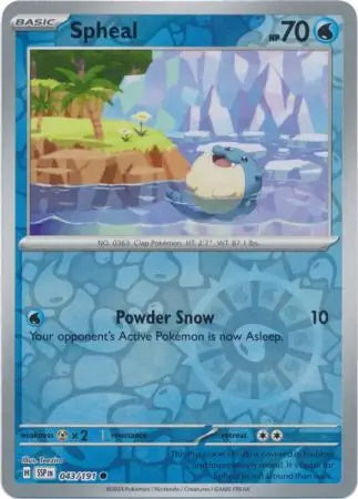Surging Sparks Spheal #43/191 reverse holo