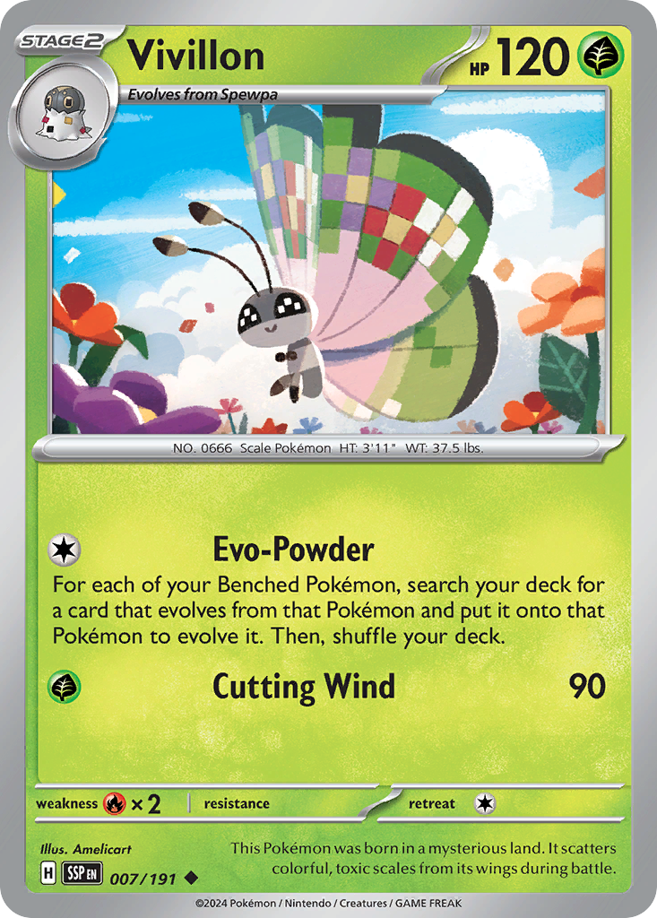 Surging Sparks Vivillon #7/191