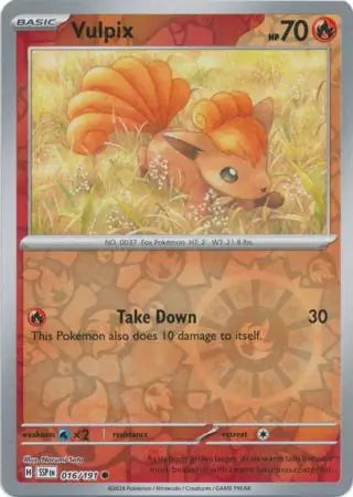 Surging Sparks Vulpix #16/191 reverse holo