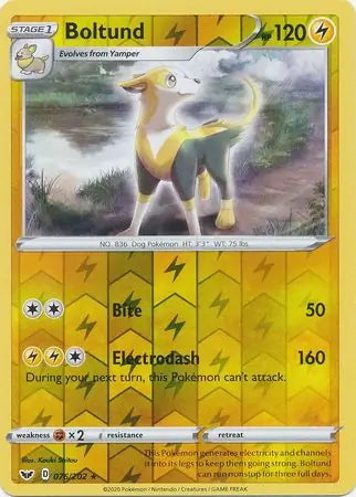 Sword & Shield Boltund #76/202 reverse holo