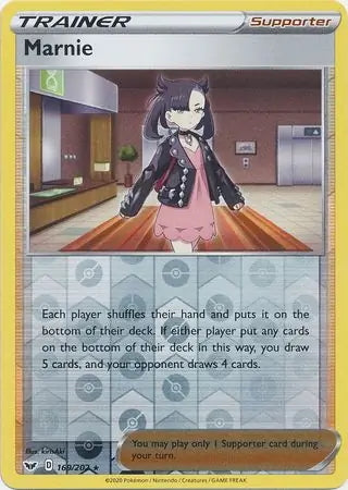 Sword & Shield Holo Marnie #169/202 reverse holo