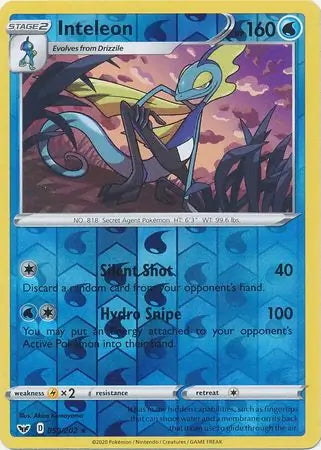 Sword & Shield Inteleon #59/202 reverse holo
