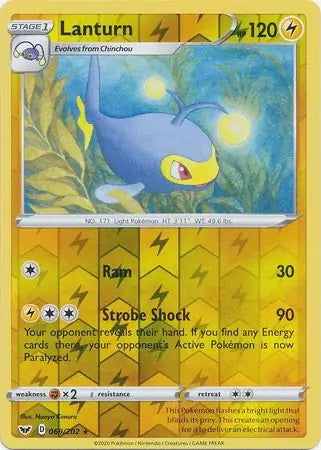Sword & Shield Lanturn #69/202 reverse holo