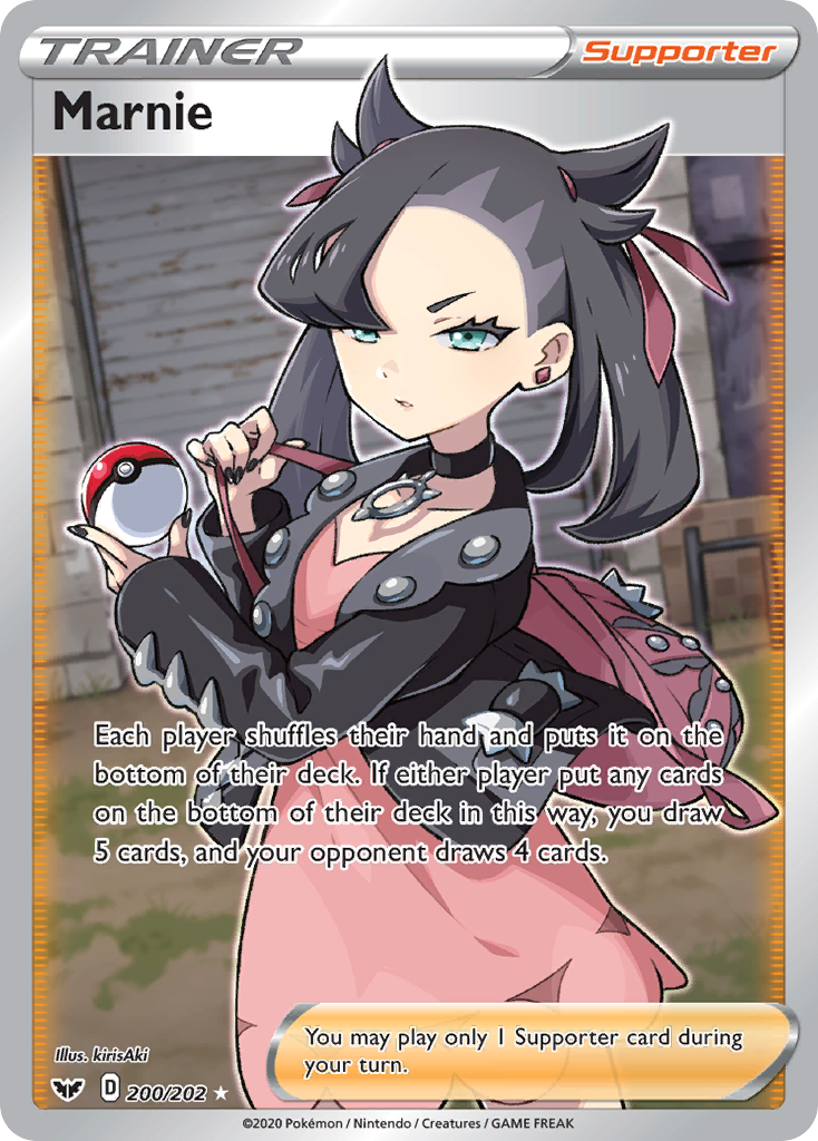 Sword & Shield Marnie #200/202