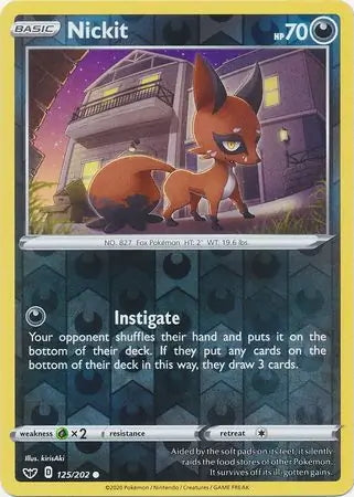 Sword & Shield Nickit #125/202 reverse holo
