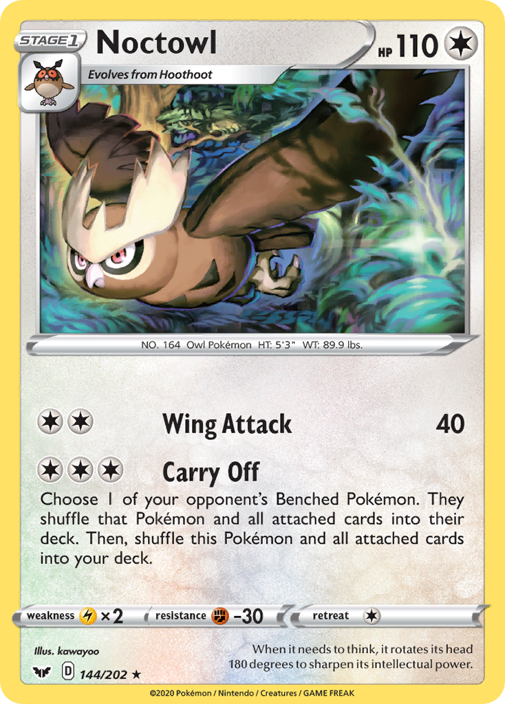 Sword & Shield Noctowl #144/202