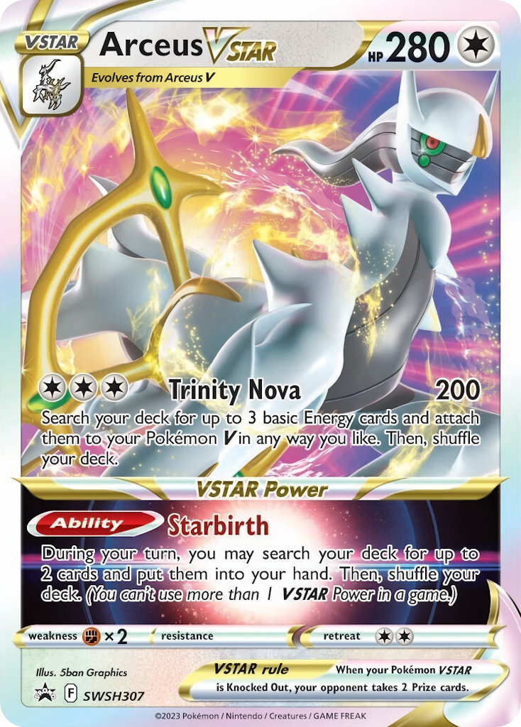 Sword & Shield Promo’s Arceus VSTAR #307