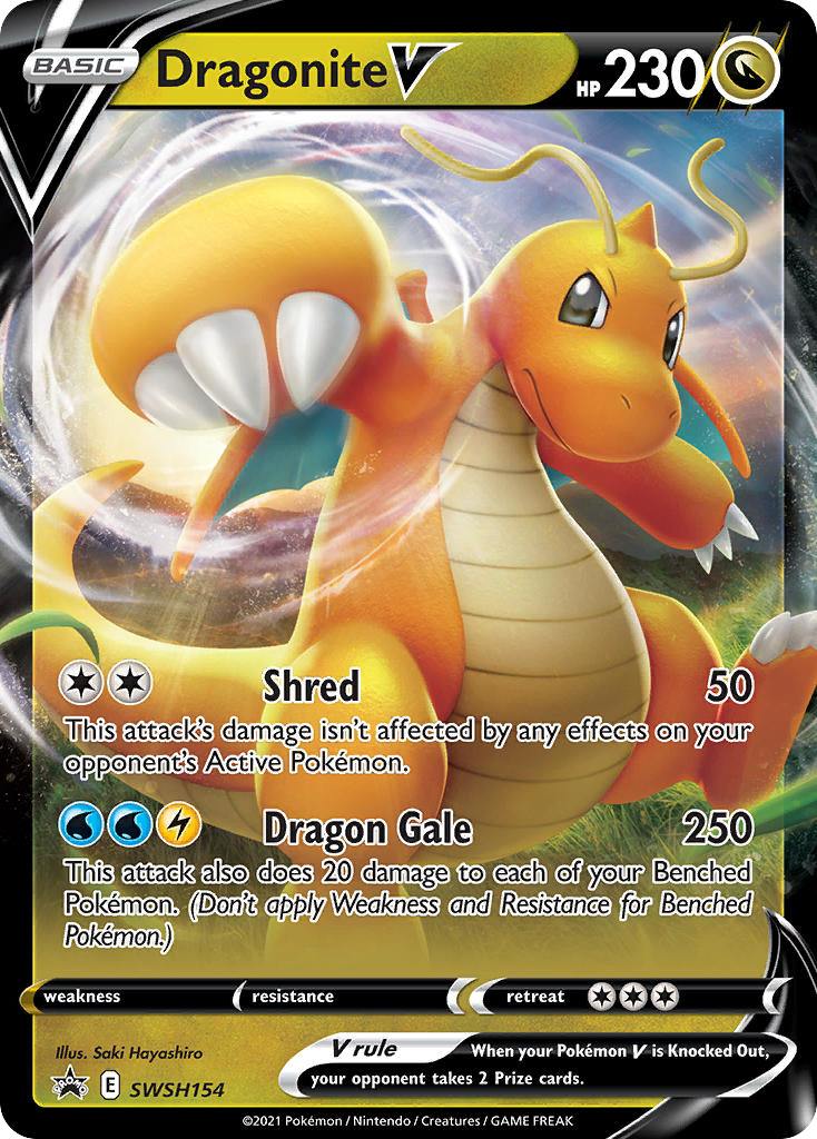 Sword & Shield Promo's Dragonite V #154