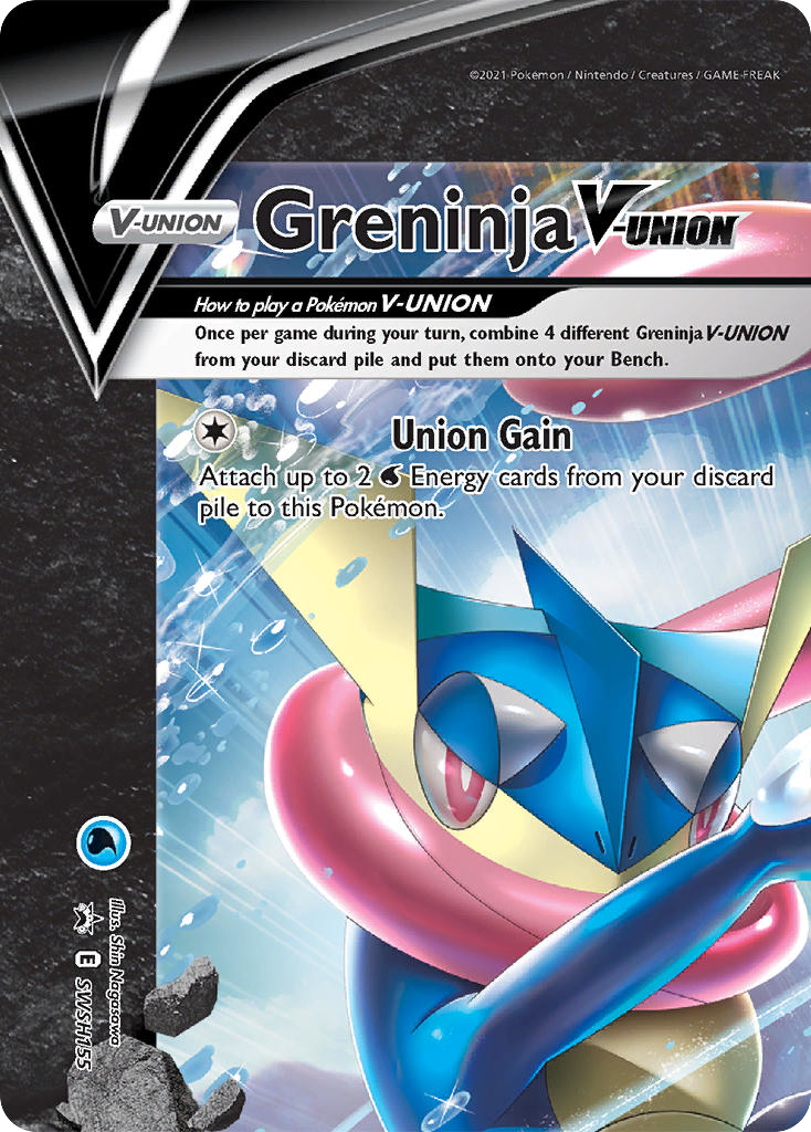 Sword & Shield Promo's Greninja V-UNION #155