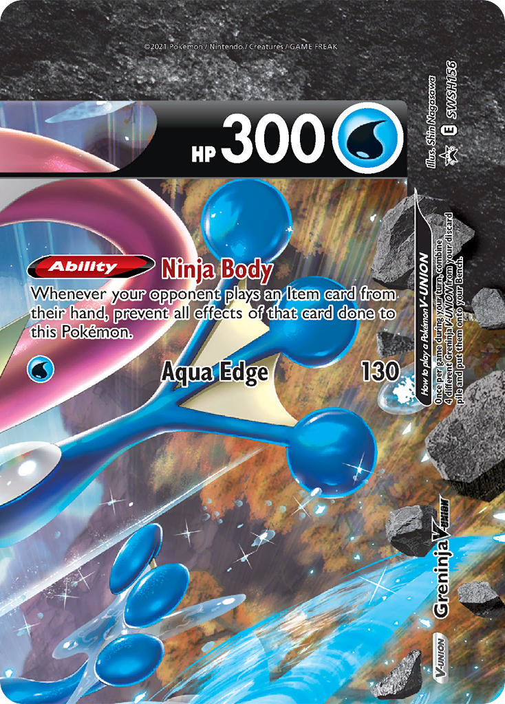 Sword & Shield Promo's Greninja V-UNION #156