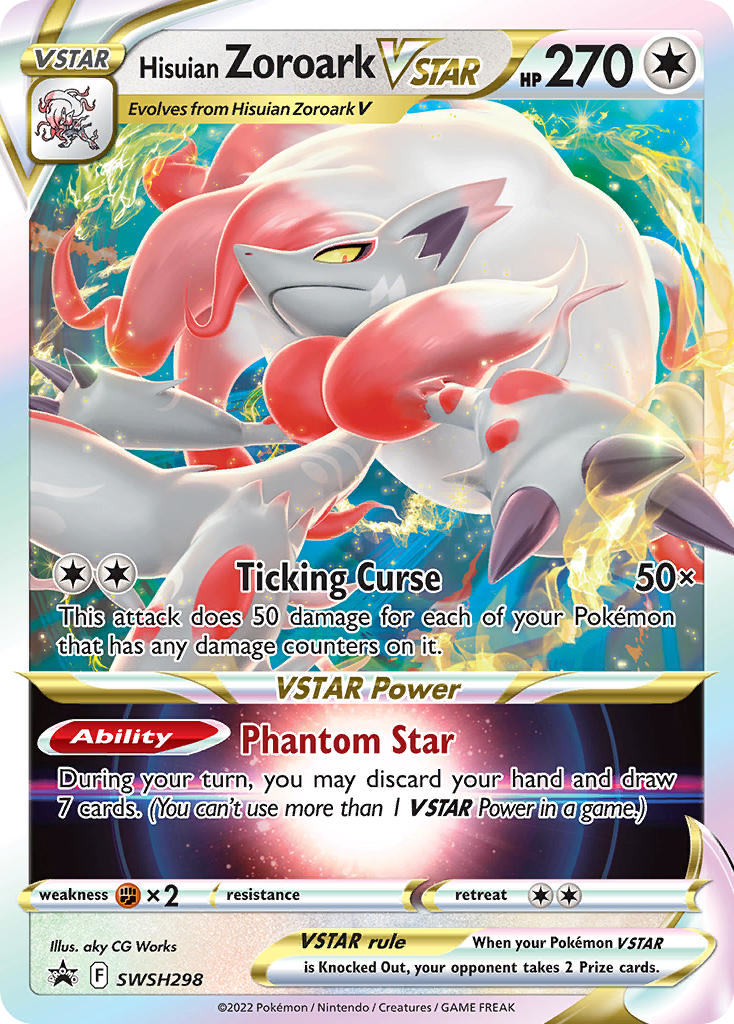 Sword & Shield Promo’s Hisuian Zoroark VSTAR #298