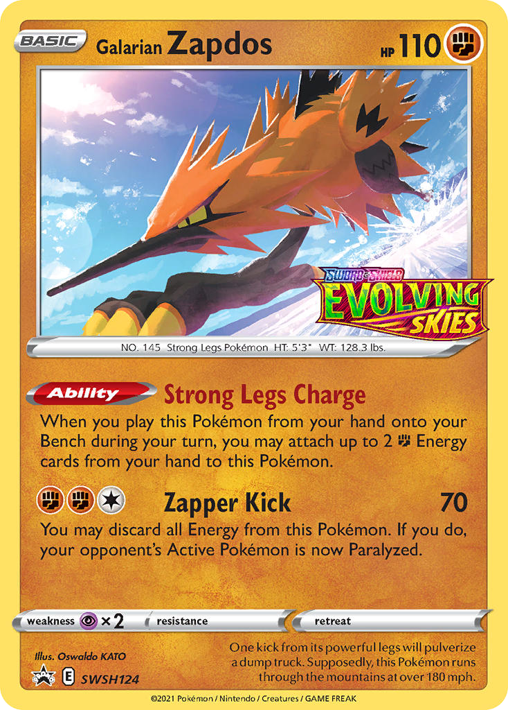 Sword & Shield Promo's Holo Galarian Zapdos #124