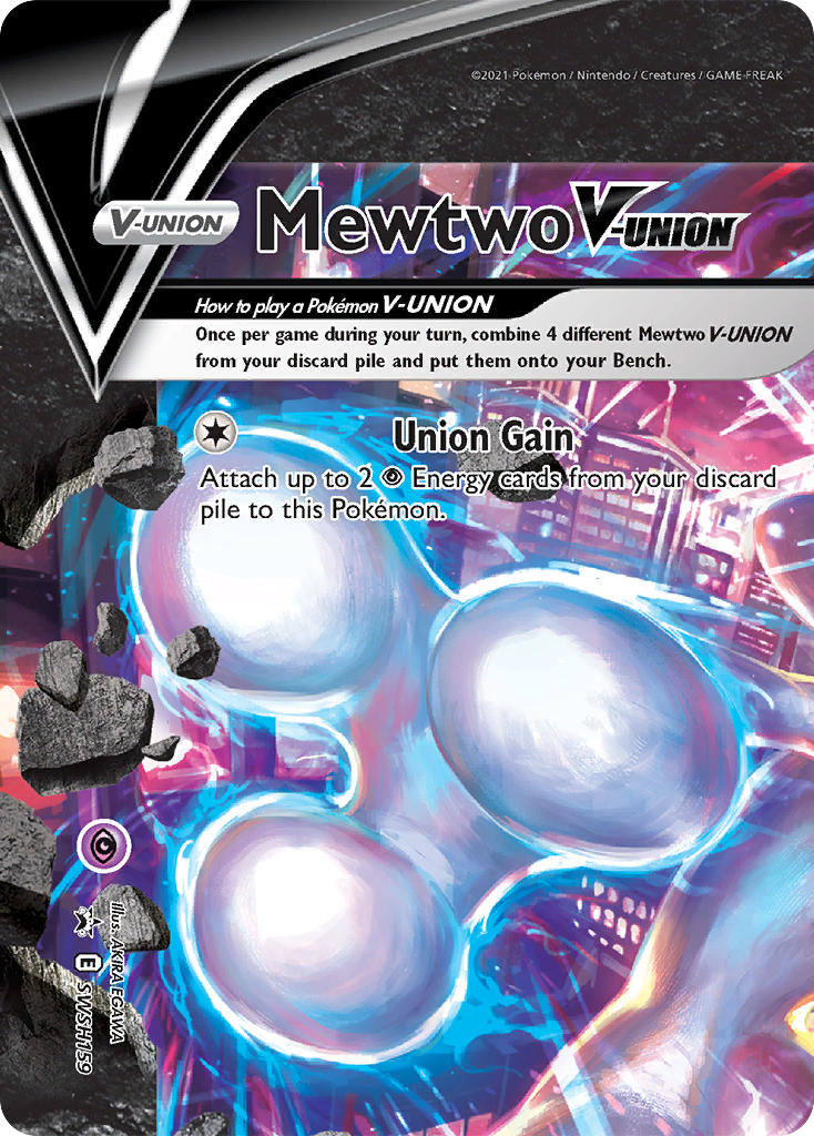 Sword & Shield Promo's Mewtwo V-UNION #159