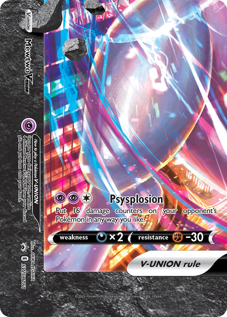 Sword & Shield Promo's Mewtwo V-UNION #161