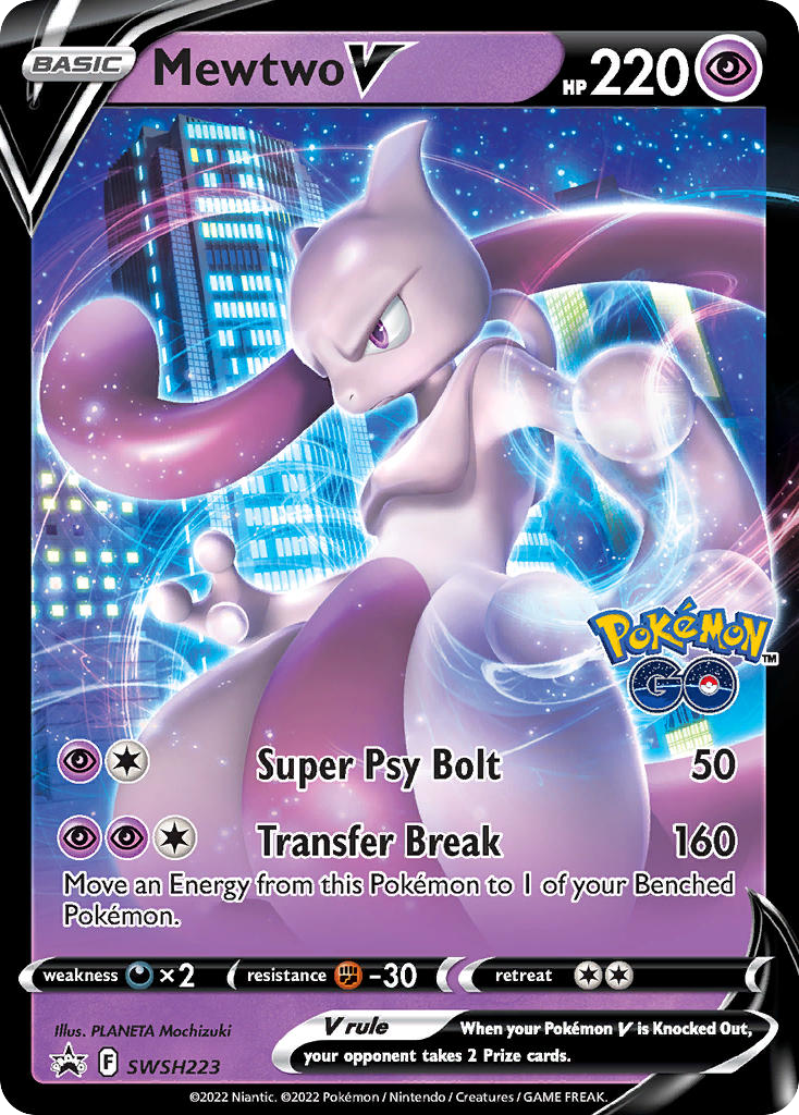 Sword & Shield Promo’s Mewtwo V #223