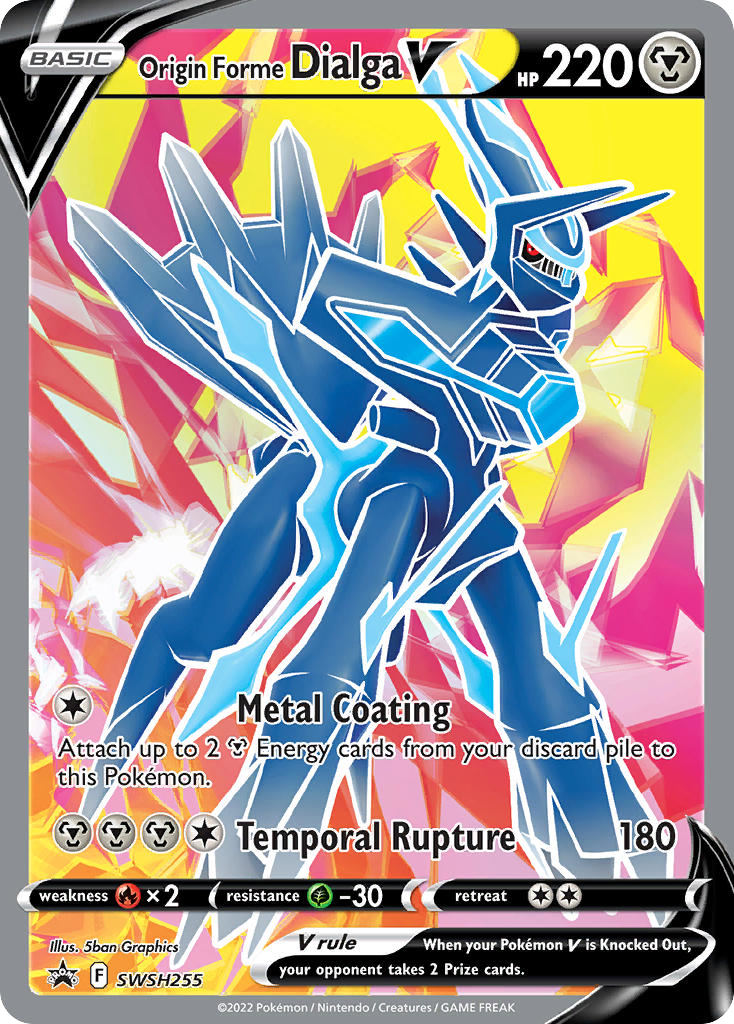 Sword & Shield Promo’s Origin Forme Dialga V #255