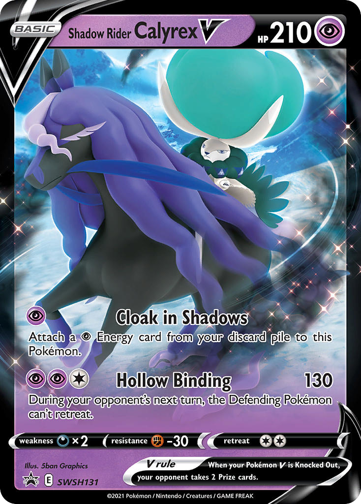 Sword & Shield Promo's Shadow Rider Calyrex V #131