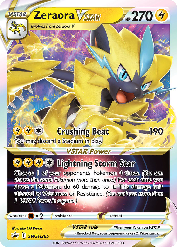 Sword & Shield Promo’s Zeraora VSTAR #265
