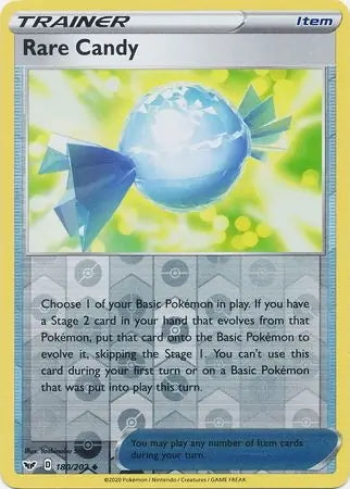 Sword & Shield Rare Candy #180/202 reverse holo