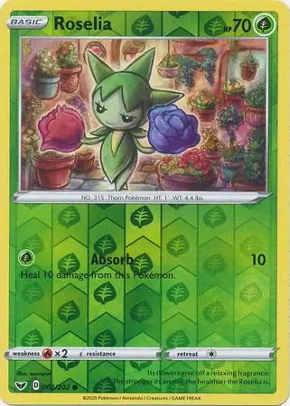 Sword & Shield Roselia #2/202 reverse holo