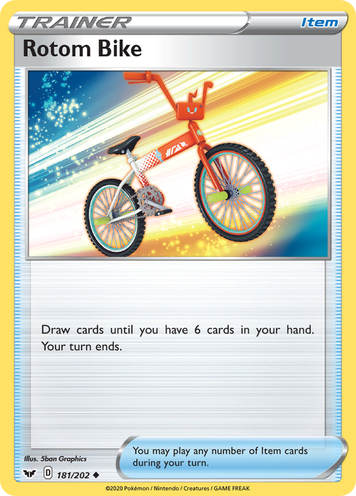Sword & Shield Rotom Bike #181/202