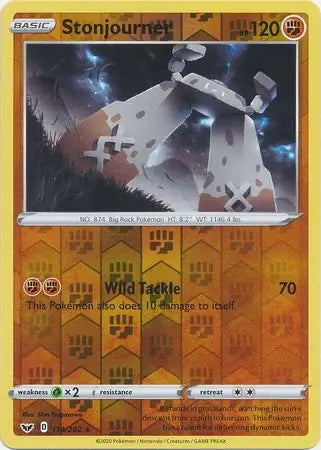 Sword & Shield Stonjourner #114/202 reverse holo