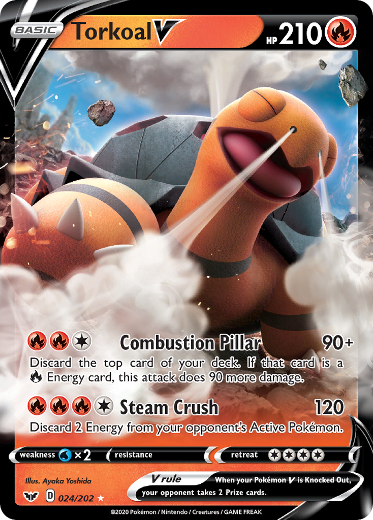 Sword & Shield Torkoal V #24/202