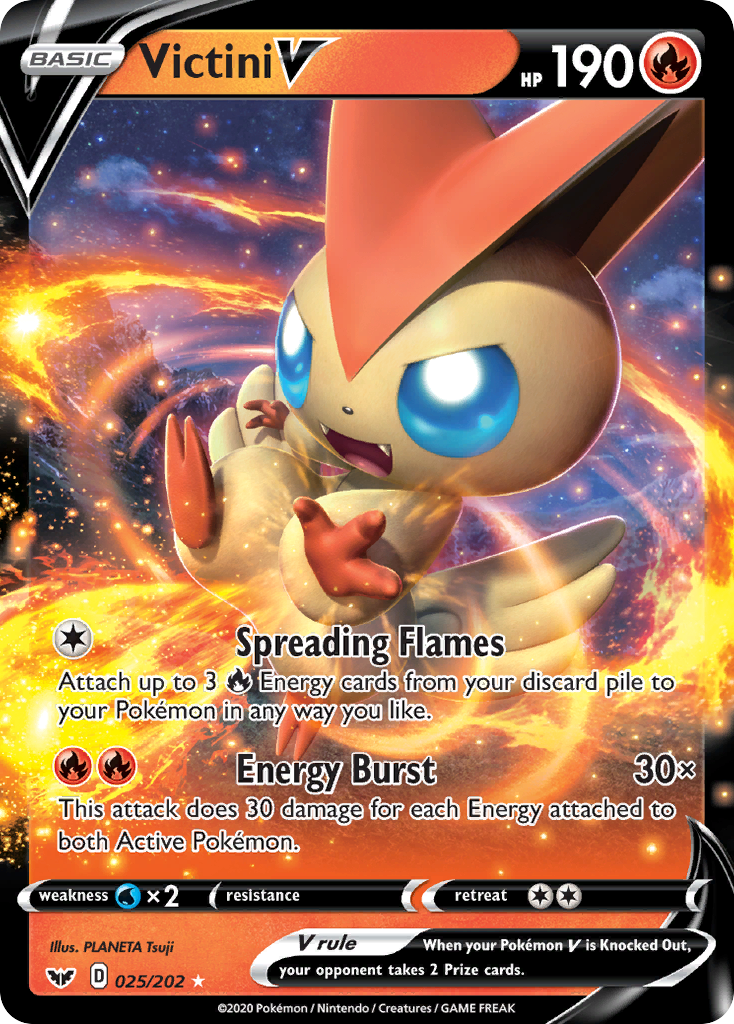 Sword & Shield Victini V #25/202