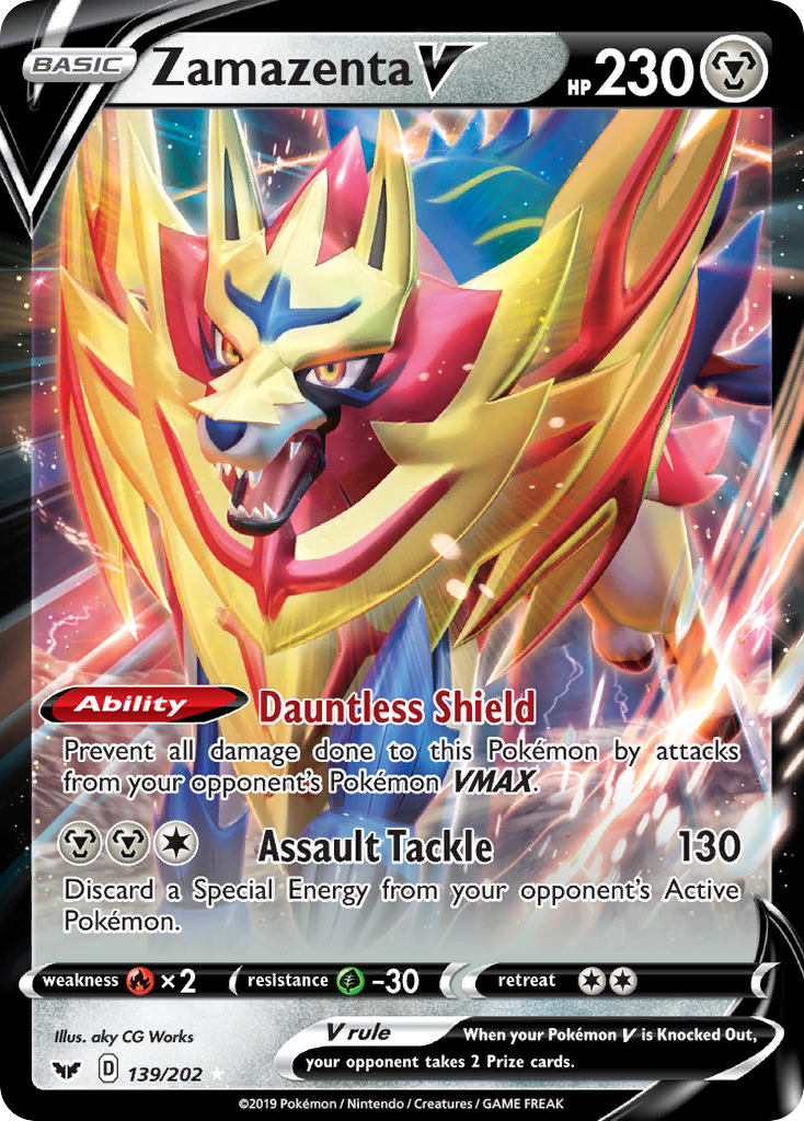 Sword & Shield Zamazenta V #139/202