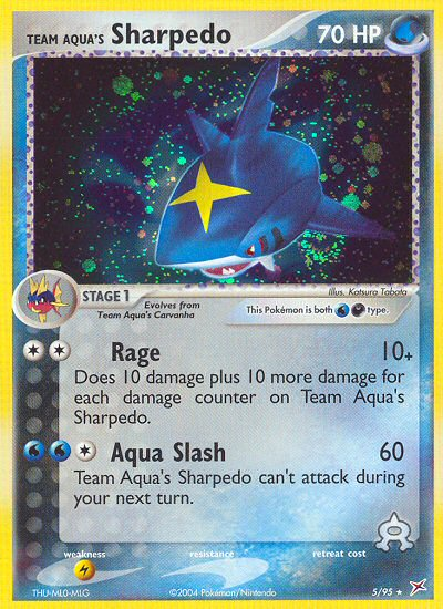 Team Magma v Aqua Holo Team Aqua's Sharpedo #5/95