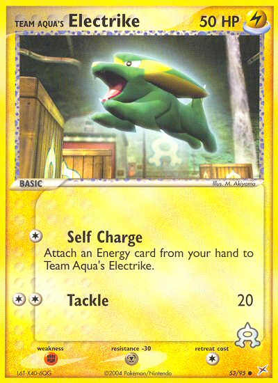 Team Magma v Aqua Team Aqua's Electrike #53/95