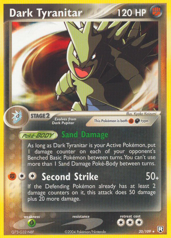 Team Rocket Returns Dark Tyranitar #20/109