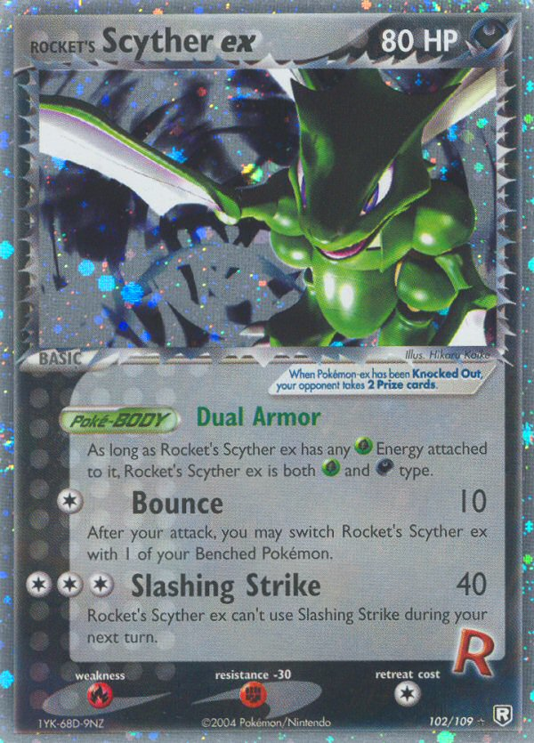 Team Rocket Returns Rocket’s Scyther ex #102/109