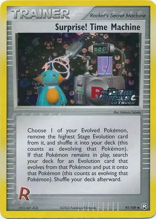 Team Rocket Returns Surprise! Time Machine #91/109 reverse holo