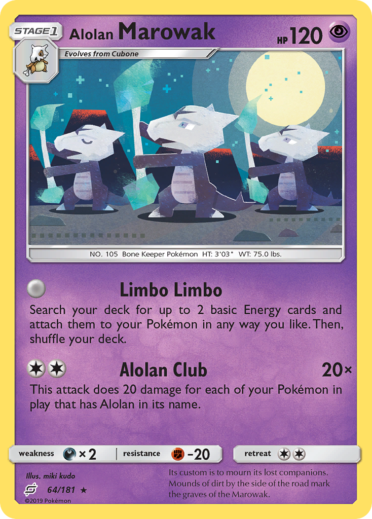 Team Up Alolan Marowak #64/181