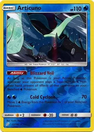 Team Up Articuno #32/181 reverse holo