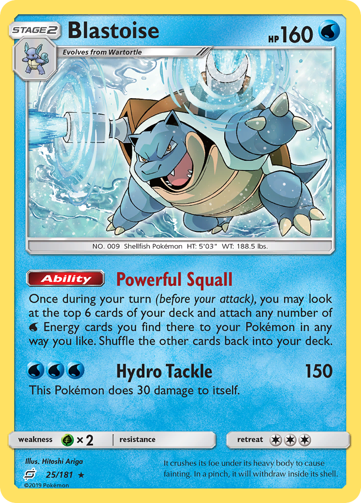 Team Up Blastoise #25/181