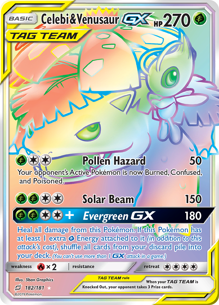 Team Up Celebi & Venusaur GX #182/181