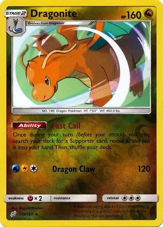 Team Up Dragonite #119/181 reverse holo