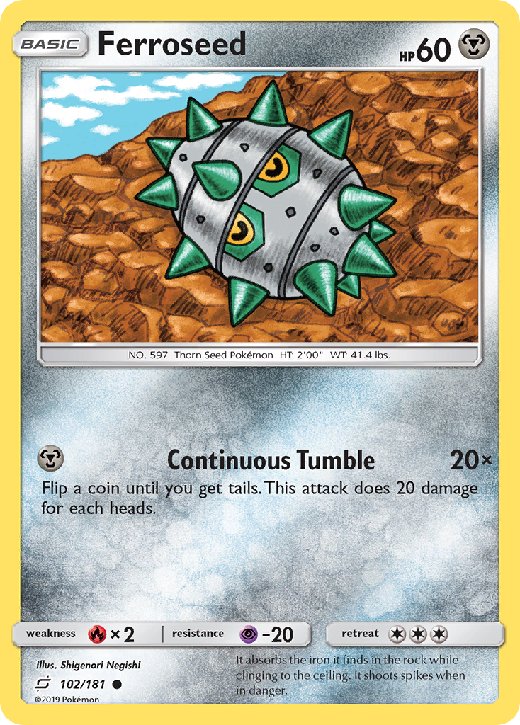 Team Up Ferroseed #102/181