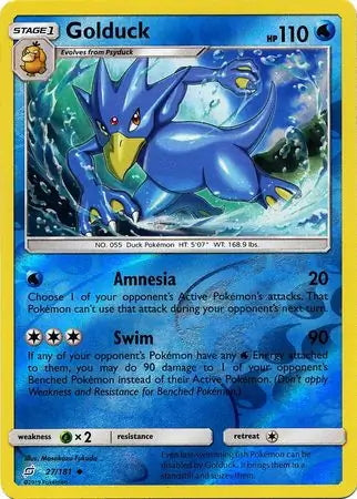 Team Up Golduck #27/181 reverse holo