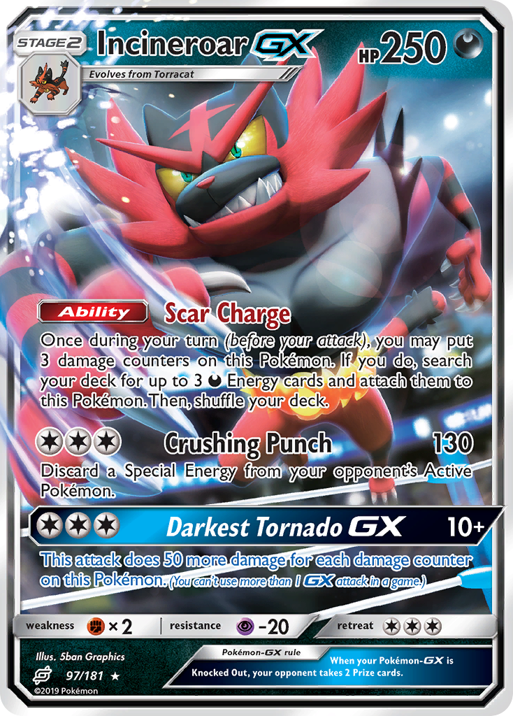 Team Up Incineroar GX #97/181