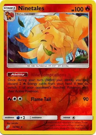 Team Up Ninetales #16/181 reverse holo