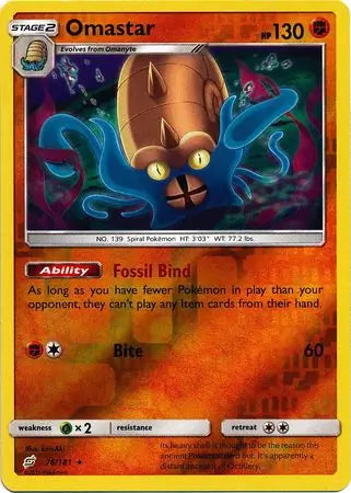 Team Up Omastar #76/181 reverse holo