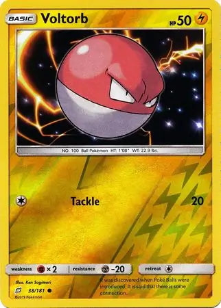 Team Up Voltorb #38/181 reverse holo