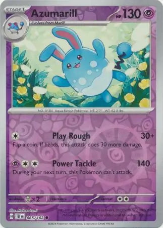 Temporal Forces Azumarill #65/162 reverse holo