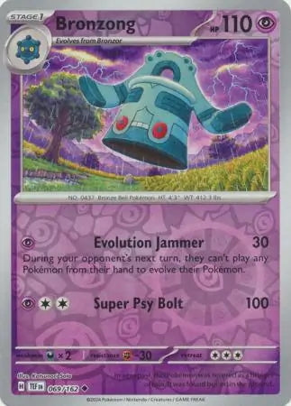 Temporal Forces Bronzong #69/162 reverse holo