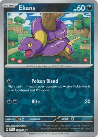 Temporal Forces Ekans #100/162 reverse holo